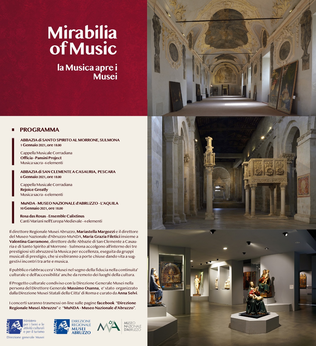 Mirabilia of Musica. La Musica apre i Musei